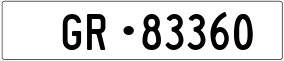 Trailer License Plate